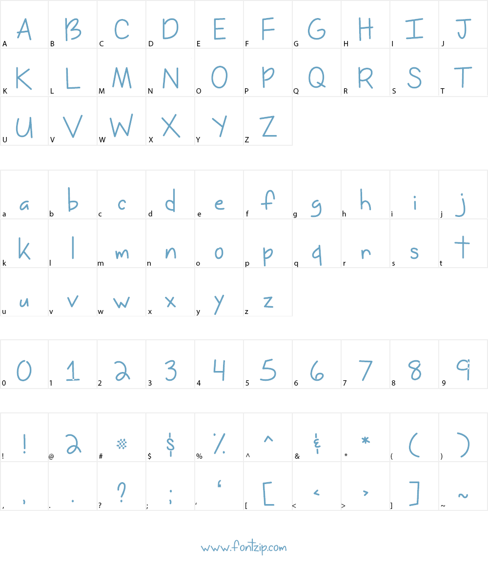 Miss Issippi Demo Font Character